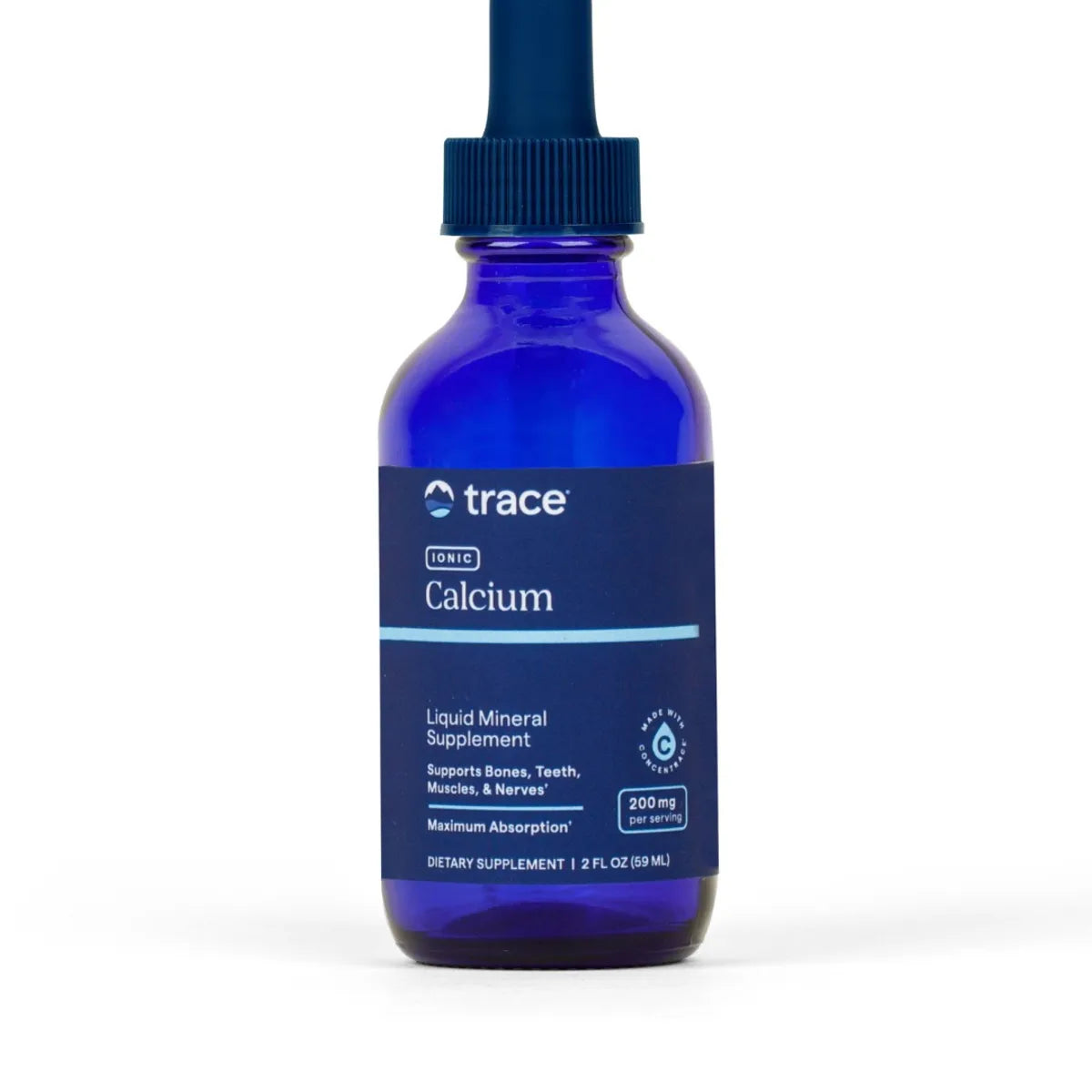 Trace Minerals Flytende Ionisk Kalsium 200mg